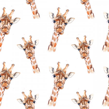 Принт для ткани Веселый жираф от студии печати NobleBuble